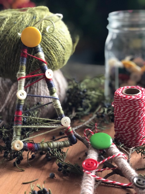 Homemade Fine Motor Christmas Tree Ornaments