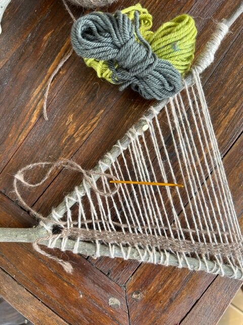 Fine Motor Branch Weaving