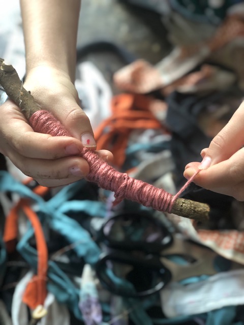 fine motor branch weaving