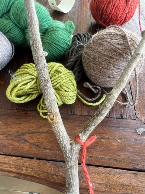 Fine Motor Branch Weaving