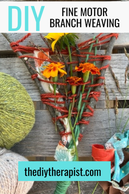Fine Motor Branch Weaving