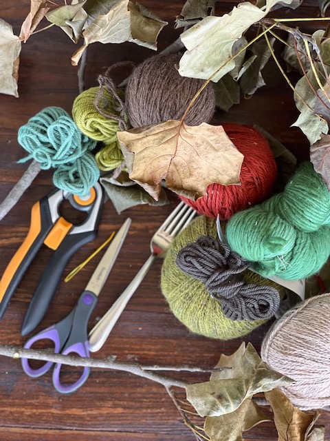 Fine Motor Branch Weaving