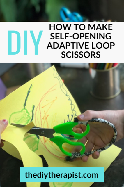 DIY self opening loop scissors