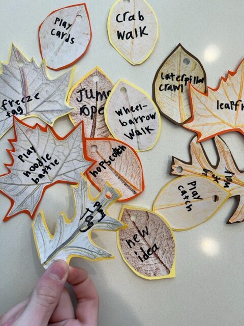 Activity branch gross motor, heavy work, and fine motor activities