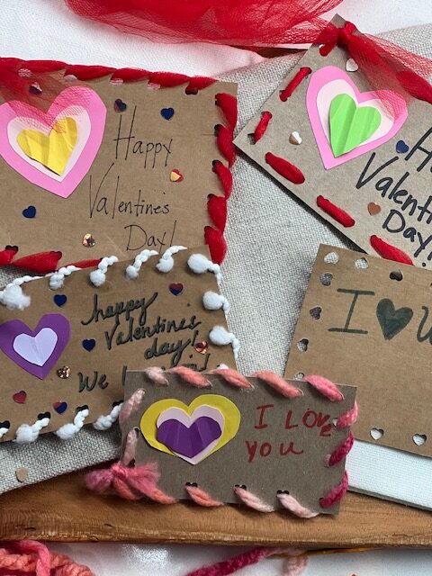 fine motor valentines cards