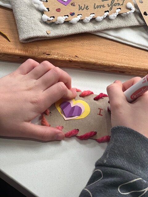 fine motor valentines cards