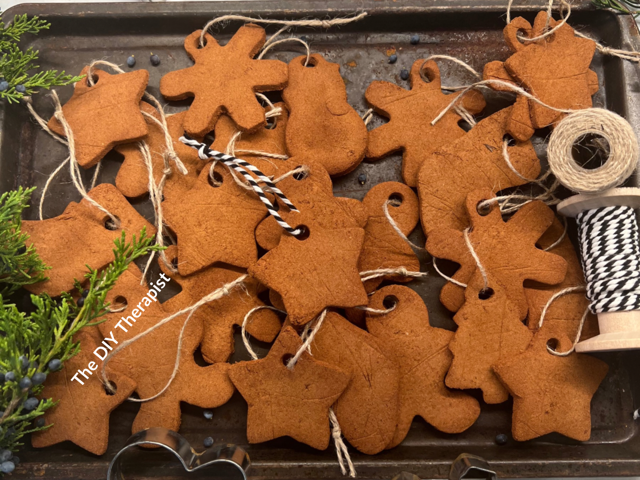 cinnamon applesauce ornaments.