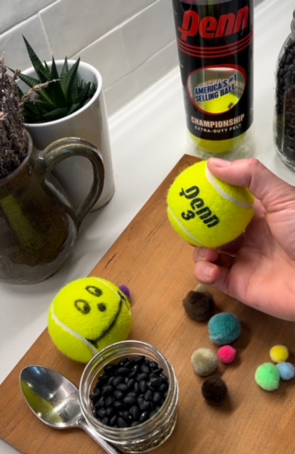 fine motor strengthening tennis ball