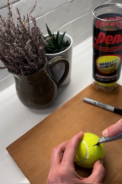 fine motor strengthening tennis ball
