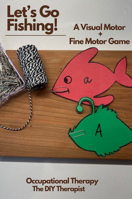 visual motor fishing game
