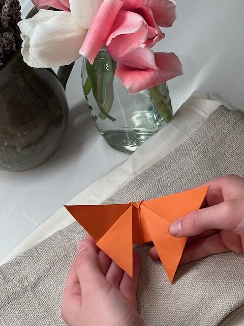 DIY origami butterfly craft: A visual motor integration activity for improving visual perception and bilateral coordination.