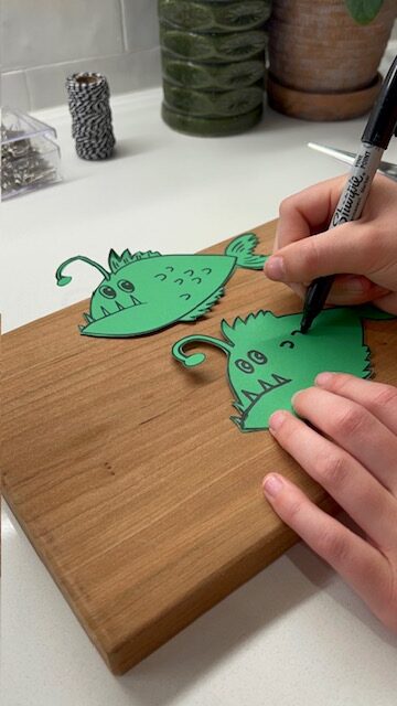 visual motor fishing game