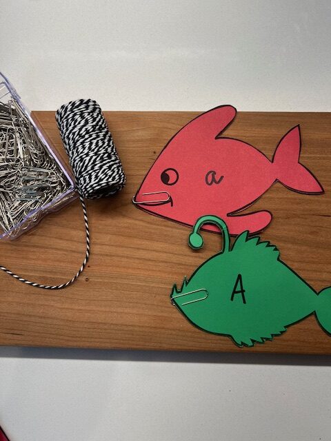 visual motor fishing game