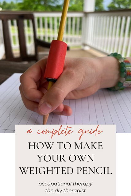 diy weighted pencil