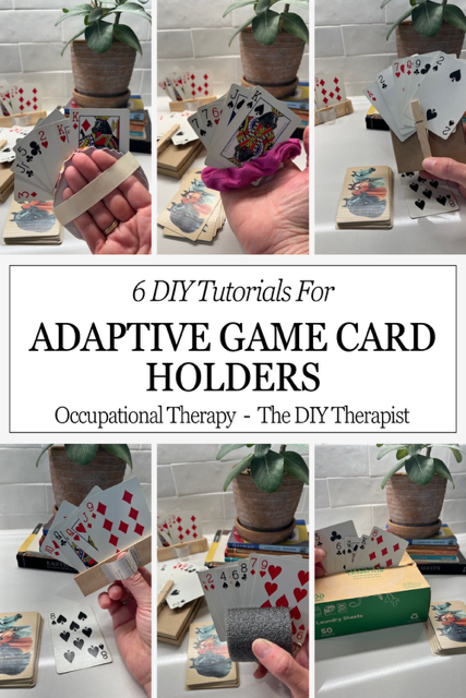 diy adaptive game card holders