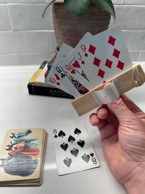 DIY adaptive game card holder
