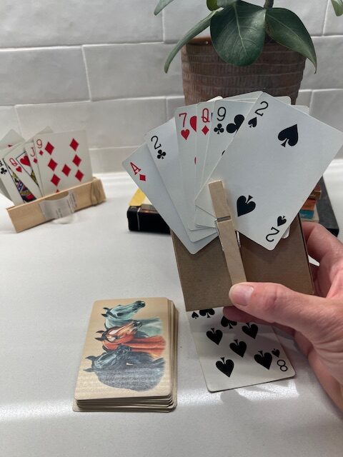DIY adaptive playing card holder