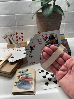 DIY adaptive game card holders