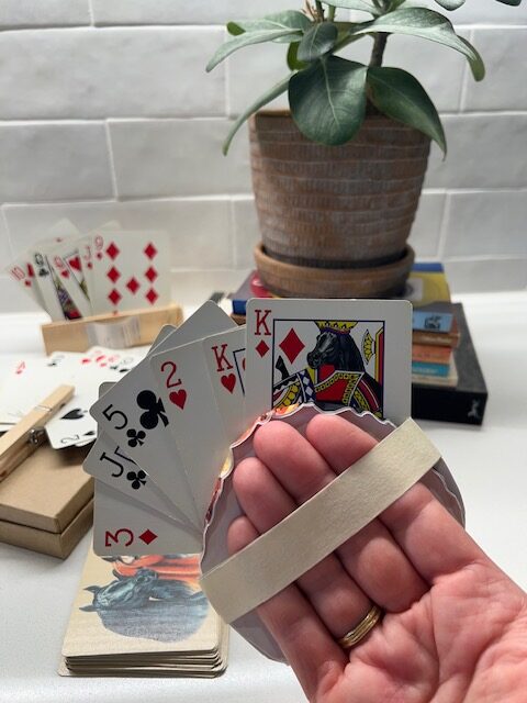 DIY adaptive game card holder