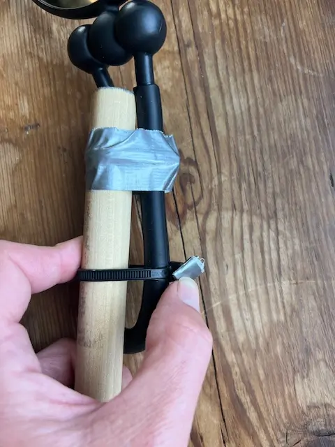 DIY long handled mirror, diabetes care