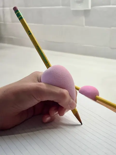 built up Foam pencil grip