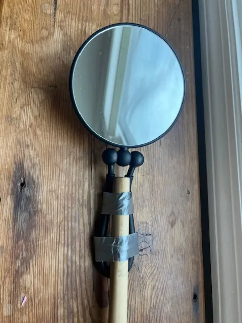 DIY long handled mirror diabetes care
