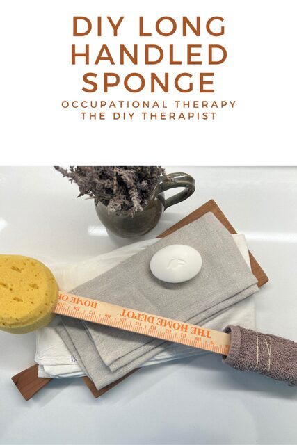 DIY long handled sponge