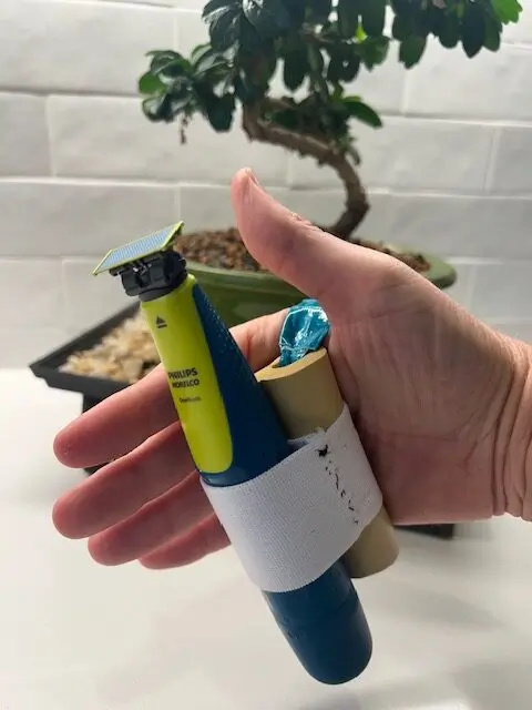 universal cuff using an electric razor