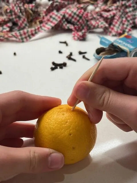 orange and clove pomanders a fine motor project