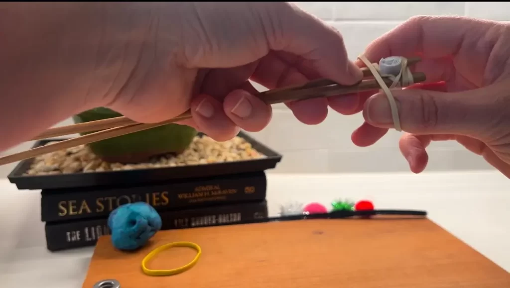 fine motor chopstick exercises