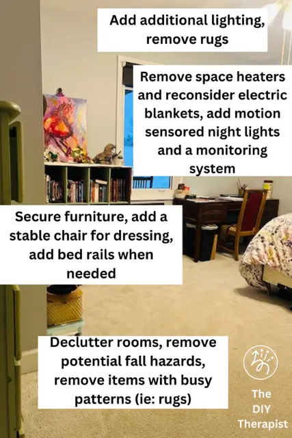 dementia care home safety strategies- bedroom
