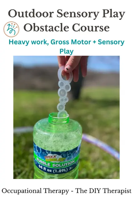 outdoor sensory play obstacle course