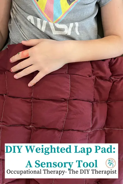 weighted lap pad
