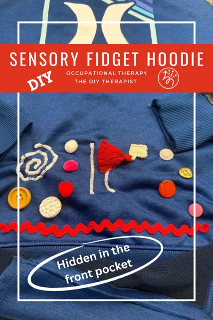 DIY sensory fidget hoodie