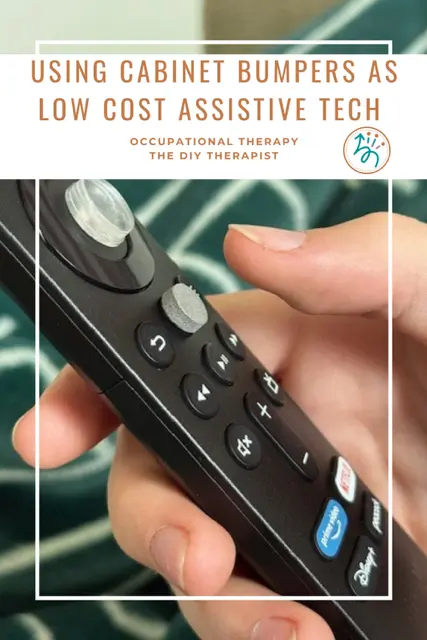 cabinet bumpers as assistive tech