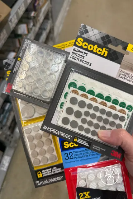 cabinet bumpers as assistive technology