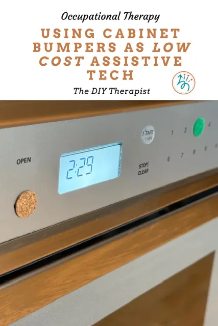 cabinet bumpers as assistive tech