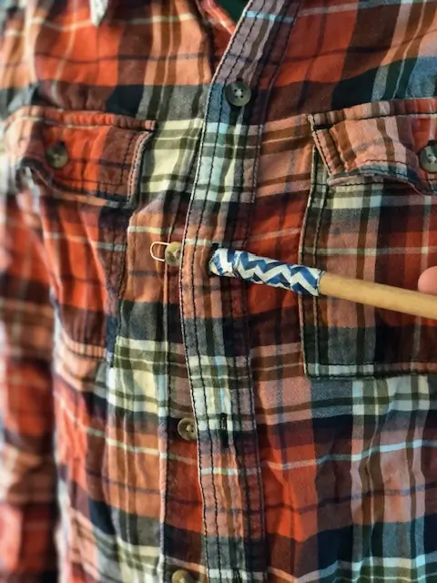 DIY button hook and zipper pull