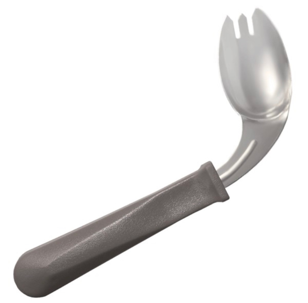 angled spork adaptive eating aid