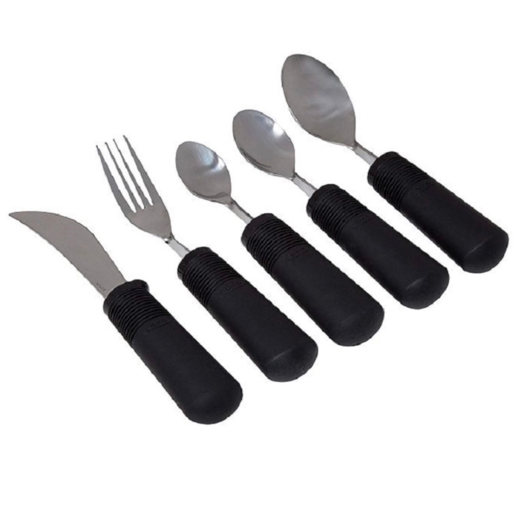 built up adaptive utensils for eating