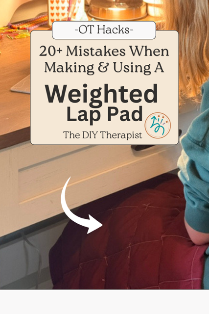 Learn 20+ mistakes when using and making a weighted lap pad